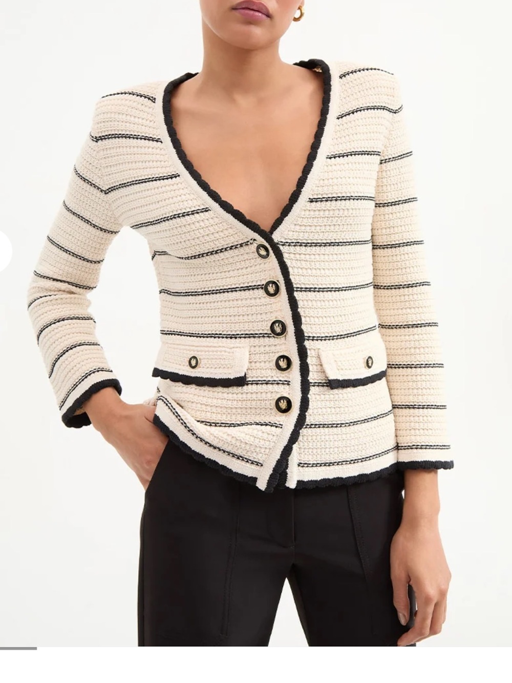 Veronica Beard Ceriani Knit Cardigan Jacket